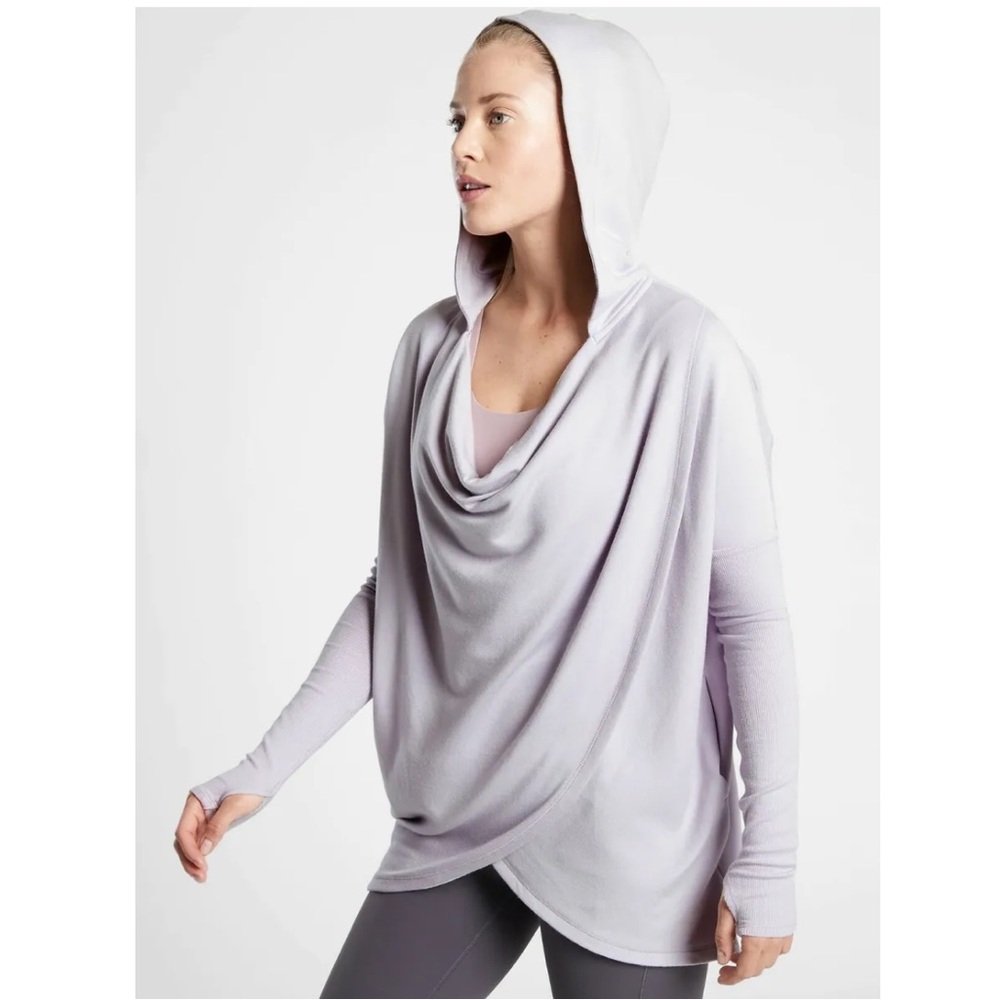 Athleta Purana Wrap Sweatshirt Twilight Lilac Size M